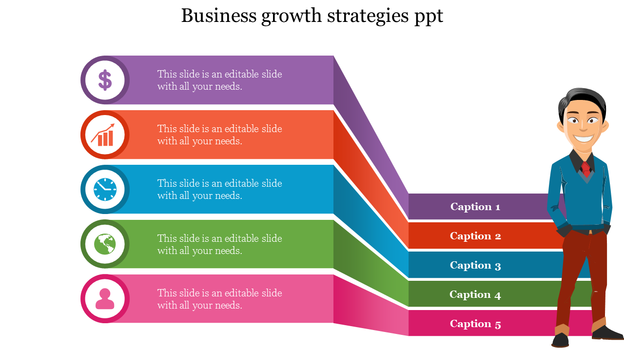 Business growth strategies PowerPoint and Google Slides